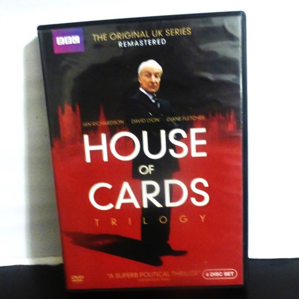BBC HOUSE of CARDS Trilogy 4 Disc Set DVD Original UK Series Remastered Politics